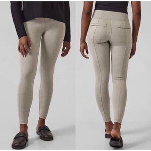 Athleta Delancey Herringbone Gray Tight Size S